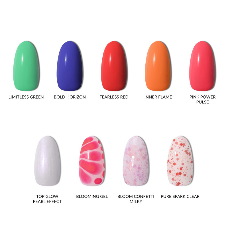 Pure Spark Clear (Vernis semi-permanent Confetti) &ndash; Finition transparente, semi-transparente