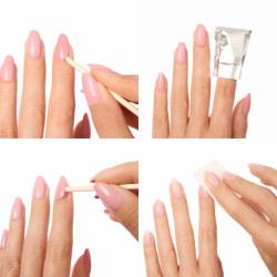 Gel Nail Stickers - manucure bleu nuit Gel Nail Stickers - manucure bleu nuit