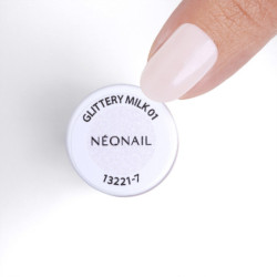 Vernis &agrave; ongles classique blanc &agrave; particules paillet&eacute;es : Glittery Milk 01 &ndash; des ongles laiteux et lumineuxVernis &agrave; ongles clas