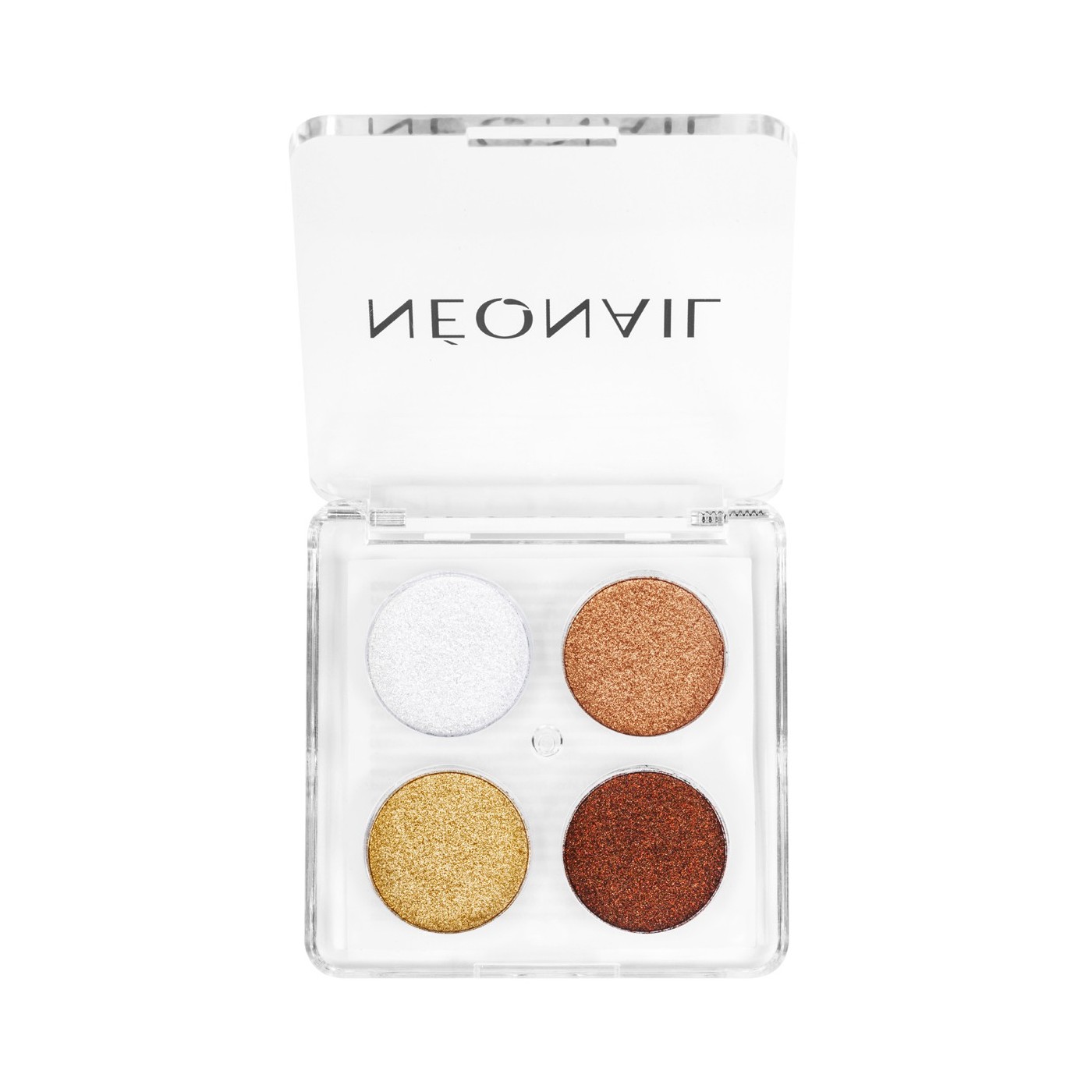 Palette de poudres pressées (4 teintes) – effet métallique ou chromé | NEONAIL Palette de poudres pressées (4 teintes) – effet métallique ou chromé | NEONAIL