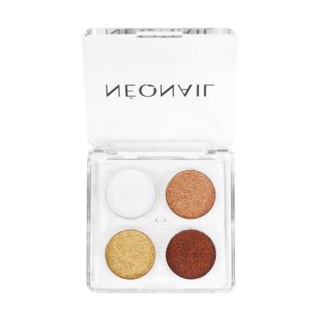 Palette de poudres press&eacute;es (4 teintes) &ndash; effet m&eacute;tallique ou chrom&eacute; | NEONAIL