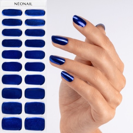 Gel Nail Stickers - manucure bleu nuit