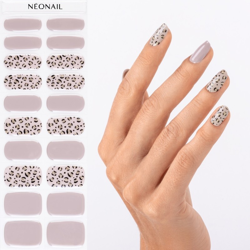 Gel Nail Stickers - manucure nude & panthère Gel Nail Stickers - manucure nude & panthère