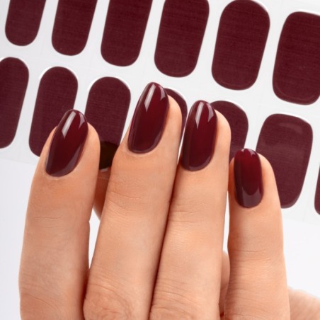 Gel Nail Stickers - manucure rouge cerise