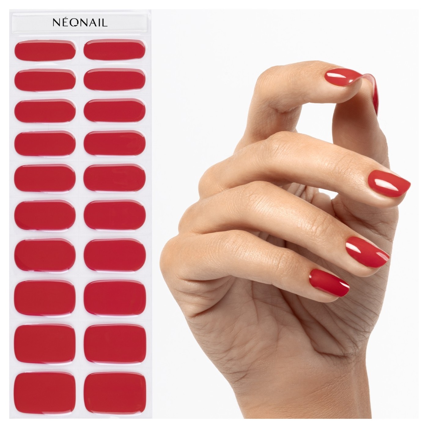 Gel Nail Stickers - manucure rouge classique