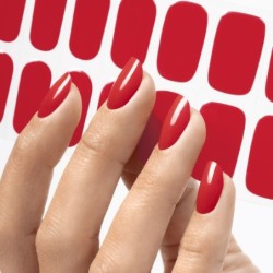 Gel Nail Stickers - manucure rouge classique
