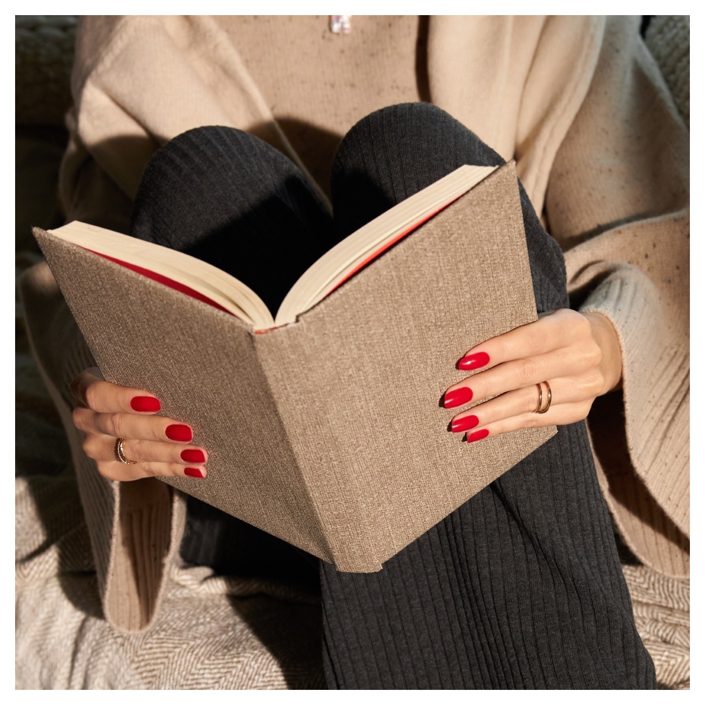 Gel Nail Stickers - manucure rouge classique