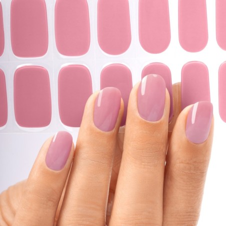 Gel Nail Stickers - manucure p&ecirc;che clair