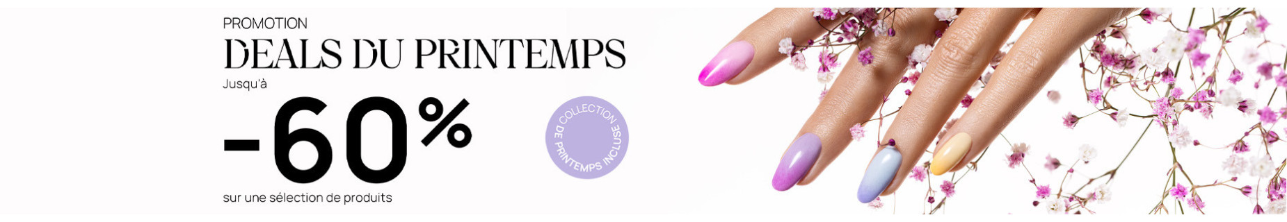 Deals du printemps jusqu'à -60 %