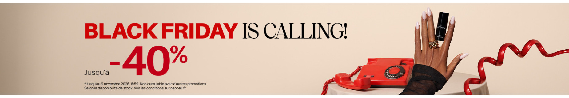 Vernis jusqu'à -40 %