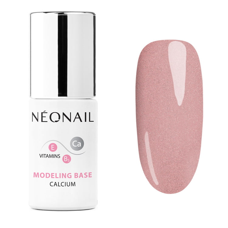 Vernis Semi-Permanent 7,2ml - Modeling Base Calcium Bubbly Pink